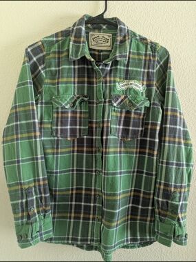 Sierra Nevada Green Plaid Button-Down Shirt